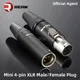 NEUTRIK REAN 4 Pin Tiny XLR Cable Connector Male Female 4 Pole Mini Plug RT4FC-B RT4MC-B Wireless