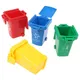 4pcs/set Mini Trash Can Toy Garbage Truck Cans Curbside Vehicle Bin Toys Kid Simulation Furniture