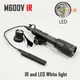 IR Scout Light M600V-IR Tactical Weaponlight Infrared Laser & LED White Light Dual Output /w