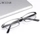 BCLEAR Classic Fashion Alloy Men Optical Frame Acetate Legs Male Spectacle Eyeglasses Frames Small