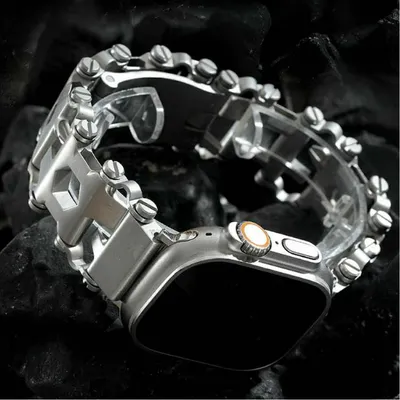 Werkzeug armband für Apple Uhren armband Ultra 49mm 45mm 41mm 44mm 40mm 46mm 42mm Metall Edelstahl band iwatch 10 9 8 7 6 5 3 se2 Image