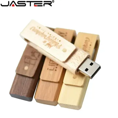 Kostenloses individuelles Logo USB 2.0-Flash-Laufwerk Tragbares Holz-Stick Echte Kapazität