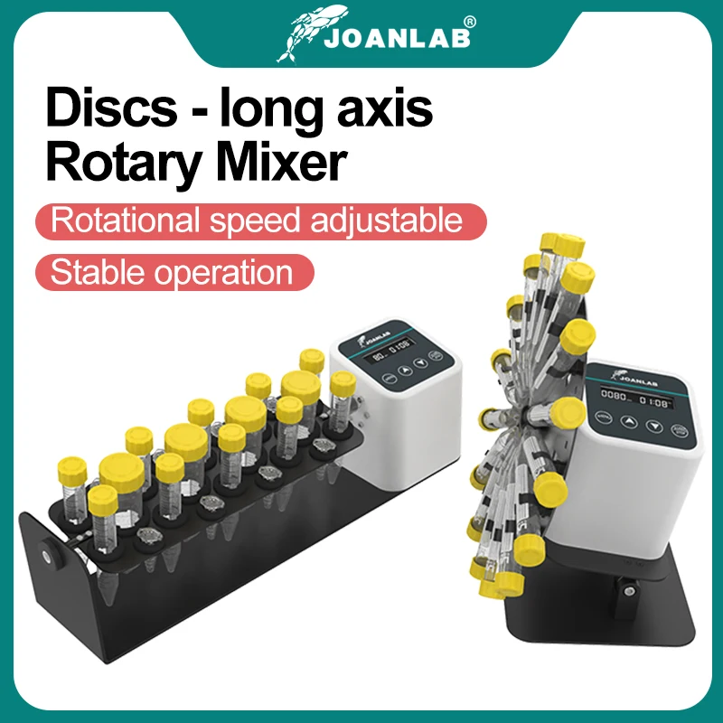 JOANLAB Lange Achse Rotary Mixer 1.5/2/15/50ml Blut Mixer 360 ° Disc Tilt Typ mixer Shaker Rotator Labor Ausrüstung 20 ~ 80rpm Image