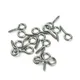 100pcs 16mm Small Eye Screw Bolt Hook 304 Stainless Steel Tiny Screw Eye DIY Rope Accessories Wood