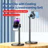 Ulanzi SK-06 Telefon clip mit Kühler Livestreaming-Set Smartphone-Ständer mit 360 ° Rotation