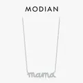 MODIAN 925 Sterling Silver Pave Setting CZ Sparkling Pendant Necklaces Trendy Gold Color Link Chain