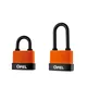 Security Iron Padlock Outdoor Long Shackle Lock Strong Steel Padlock with Pvc Protective Cover