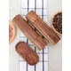 Leeseph Wooden Salt and Pepper Grinder Set Wooden Tray for Anchoring Cleaning Brush & Spoon