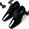 New Oxford Shoes Men's Pointed Toe Dress Shoes Luxury Lacquer Wedding Shoes Classic Derby Shoes 2024 Leather Shoes Size 38-48