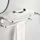 Towel Rack Stainless Steel Towel Holder Bathroom Towel Rail Wall Mount Movable Towel Rack Hanging