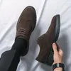 Männer Oxford Schuhe Komfort Wildleder Leder Schuhe Vintage Slip-on Klassische Casual Männer
