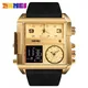 SKMEI Mens Quartz Movement Watches Clock reloj hombre 3 Time Men Sports Watch Top Luxury Brand