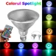 Dimmable RGB PAR30 PAR38 Par Light E27 15W 25W LED Spotlight Bulb Flood Lamp Remote Control