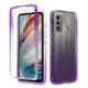 Hybrid Ganzkörper Clear Gradient Case für Motorola G60 Cover Cases G60s stoß feste TPU Back Cover