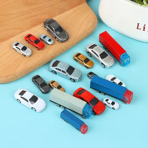 1:100-200 puppenhaus Miniatur Auto Lkw Container Modell Auto Spielzeug Puppe Decor Spielzeug