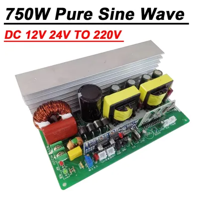 750W Pure Sine Wave DC 12V 24V TO 220v AC Inverter Circuit Board POWER Boost Converter Module