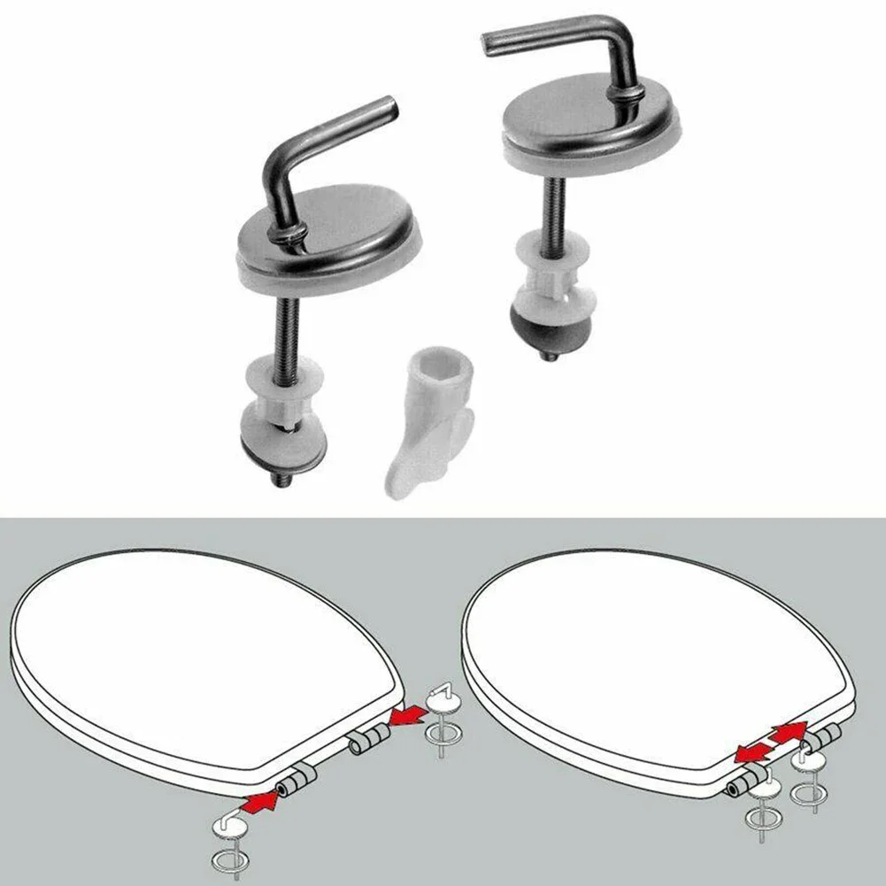 2Pcs Wc Abdeckung Scharniere Wc-sitz Fix Fitting Edelstahl Zurück Zu Wand Ersatz Scharniere Hause Badezimmer Wc sitze