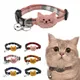 Pet Collars Checkered Cat Collars Pet Bell Collars Butterfly Cute Cat Head Cat Collars Pet