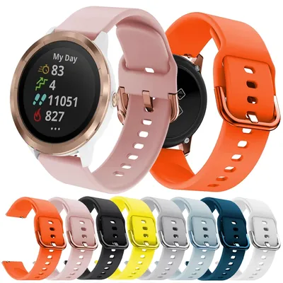 Silicone Strap For Garmin Vivoactive 3/4/HR/Venu/Venu 2 Replacement Smartwatch Watchband Wrist bracelet Garmin Venu2 Vivoactive3