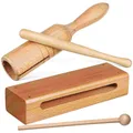 Holzblock blöcke Schlag instrument Rhythmus Holz Musik Hand instrumente Lummi Claves Sticks Becken