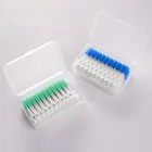 1 Set 150/200 stücke Doppel Floss Kopf Hygiene Dental Silikon Interdentalbürste Zahnstocher Neue