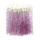 50pcs Disposable Lip Brush Lipstick Gloss Wands Applicator Makeup Lip Brushes Cystal Handle Cosmetic