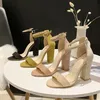 Neue hochhackige Sandalen Frauen große Größe 34-43 Mode Sommer Schuhe offene Zehen Knöchel schnalle