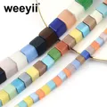 Women Cat Eye Beads Bracelet Colorful Square Beads Natural Opal Stone Beads For Jewelry Making DIY
