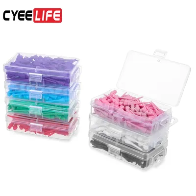 CyeeLife 100PCS Professionelle Kunststoff Darts Tipps, Ersatz Dart Punkte, 8 Farben Image