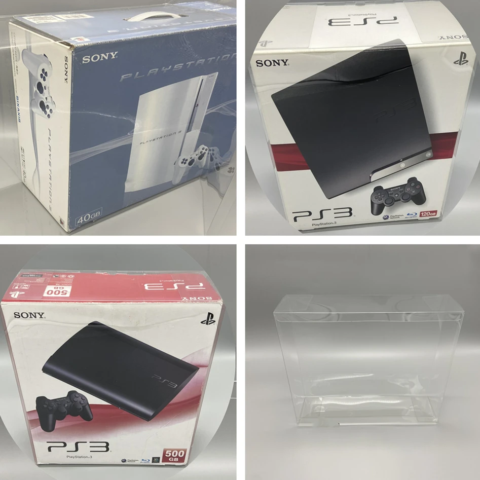 Transparente Box Protector Für PS3 2000/4200 Sammeln Boxen Für Sony PlayStation 3 PS3 Host Spiel Shell Klar Display Fall Image