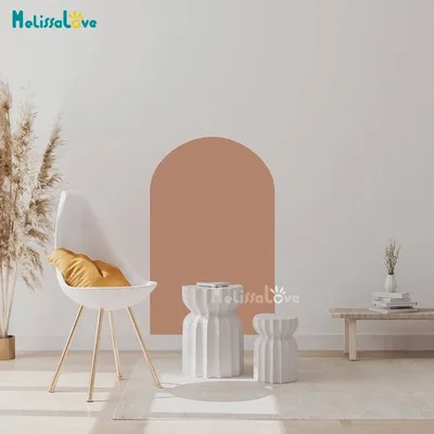 Breiter Bogen-Aufkleber für Wohnzimmer, Schlafzimmer, Kinderzimmer, abstrakte Kunst, Boho-Innenraum, Image