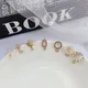 10pcs Pearl Earrings Base Round Hollow Sunflower Earrings Connectors Earring Settings Diy Jewelry