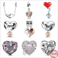 2022 New Puzzle of mother and daughter Pandoras charms Bead Fit Pandora Charm 925 Silver Original