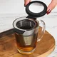 304 Edelstahl Tee Leck Teesieb Doppel griff Tee filter mit Deckel Teekanne mit Deckel Teekanne Tasse