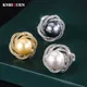 Luxus 925 Sterling Silber 14MM Weiß Schwarz Große Perle Einstellbar Blume Ringe für Frauen Labor