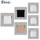 Wall Switches 1/2/3/4 Gang Button Wall Light Switch On / Off Push Button Interruptor Stainless Steel