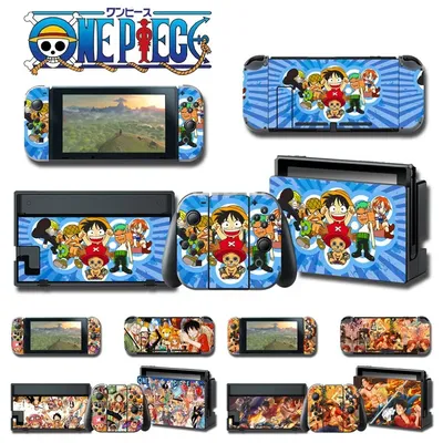 One Piece Ruffy Nintendo Switch OLED Skin Aufkleber Aufkleber für Nintendo Switch und Switch OLED Konsole Joy-con Controller Dock Skin