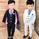 Flower Boys White Blazer Wedding Suit Brand Kids Ceremony Formal Suit with Bowtie Flower Boys Party