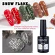 Nail Gel 10ml Eggshell Gel Nail Polish Quail Egg Effect Snow Fakes UV Gel White Black Material Gel