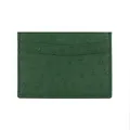 Classic Genuine Leather Card Holder Ostrich Pattern Leather Slim Card Case Ostrich Leather Wallet