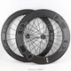 New black 700C front 60mm+rear 88mm Road bike matte 3K full carbon fibre bicycle wheelset carbon