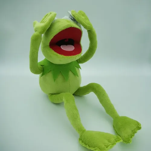 Freies verschiffen 45cm Cartoon Die Muppets KERMIT FROSCH Plüsch Spielzeug Weiche Puppe für Kinder