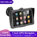 GEARELEC 7 Inch GPS Navigation for Car Truck GPS Navigator with Sunshade Latest Europe Map Sat Nav