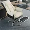Double Backrest Office Chair Rotatable Adjustable Computer Sofa Chair Retractable Foot Rest Design