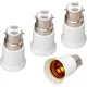 B22 to E27 Light Bulb Adaptor B22 To Edison Screw E27 Lamp Converter Holder Light Socket Adapter