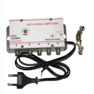 Mk4 catv signal verstärker home kabel tv verstärker 1 eingang 4 ausgänge nominale verstärkung 20db Image