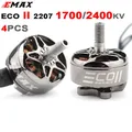 4PCS Upgrated Emax ECO II Series 2207 1700/1900/2400KV 3-6S Brushless Motor 4mm Bearing Shaft for RC