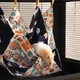 Three Layered Hamster Cage Sleeping Hammock Print Guinea Pig Clothes Bed Rodent Hammock Chinchilla