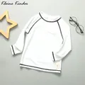 Children's Rashguard Boys Long Sleeve Kids Swimwear Beach UV Protection Sun Shirts UPF 50+ Swimsuit