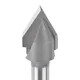 1PC V Bit end mill 3D Router Bits tungsten steel V Shape Chamfer End Mills Woodworking router bit，60